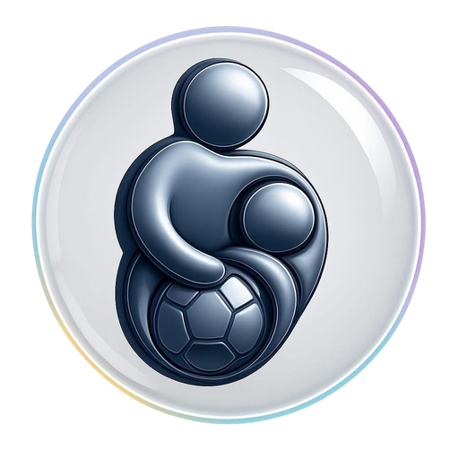 Be My Power logo: an adult holding a child with a football